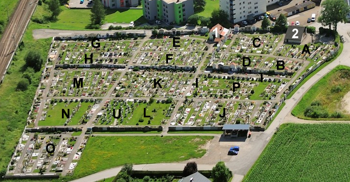 Friedhofseinteilung / Johann Leistentritt, Alfred Teubenbacher